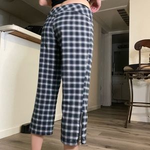 HURLEY GIRLE Low-Rise Plaid Cargo Pants